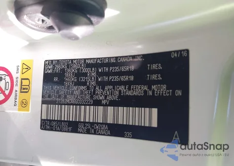 2016 Lexus Rx 350 из США, поврежденный, VIN 2T2BZMCA6GC032229